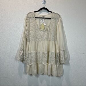 Boho Ruffle lace Festival Country dress